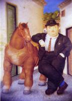 Botero, Fernando - Abstract oil painting.